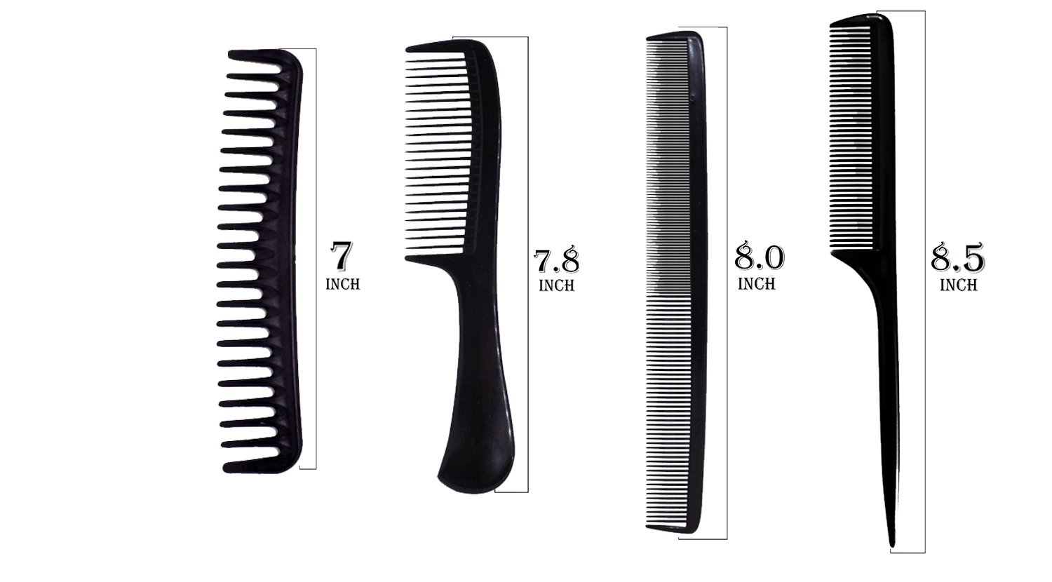 Professional Hair Cutting Combs for Men & Women - Black Salon Accessories (30g, Pack of 1) | Perfect for Home Haircuts, Styling & Barber Shops