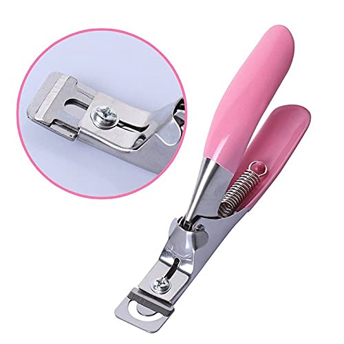 Professional Stainless Steel False Nail Clipper & Acrylic Nail Tips Cutter - Manicure Tool for Artificial Gel & Acrylic Nails with Nail Catcher | Perfect for Nail Salons, Home Manicures & Nail Art Kits