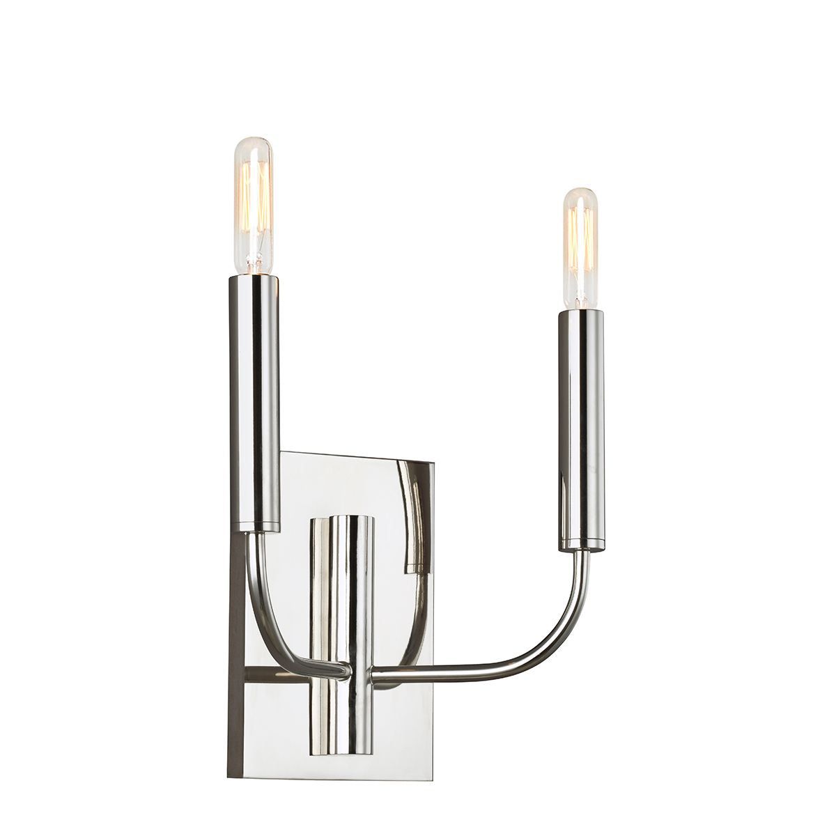 Brianna 1/2Lt Wall Light - Brass & Polished Nickel Finish Sconce - Perfect for Bedroom, Hallway & Bathroom Lighting