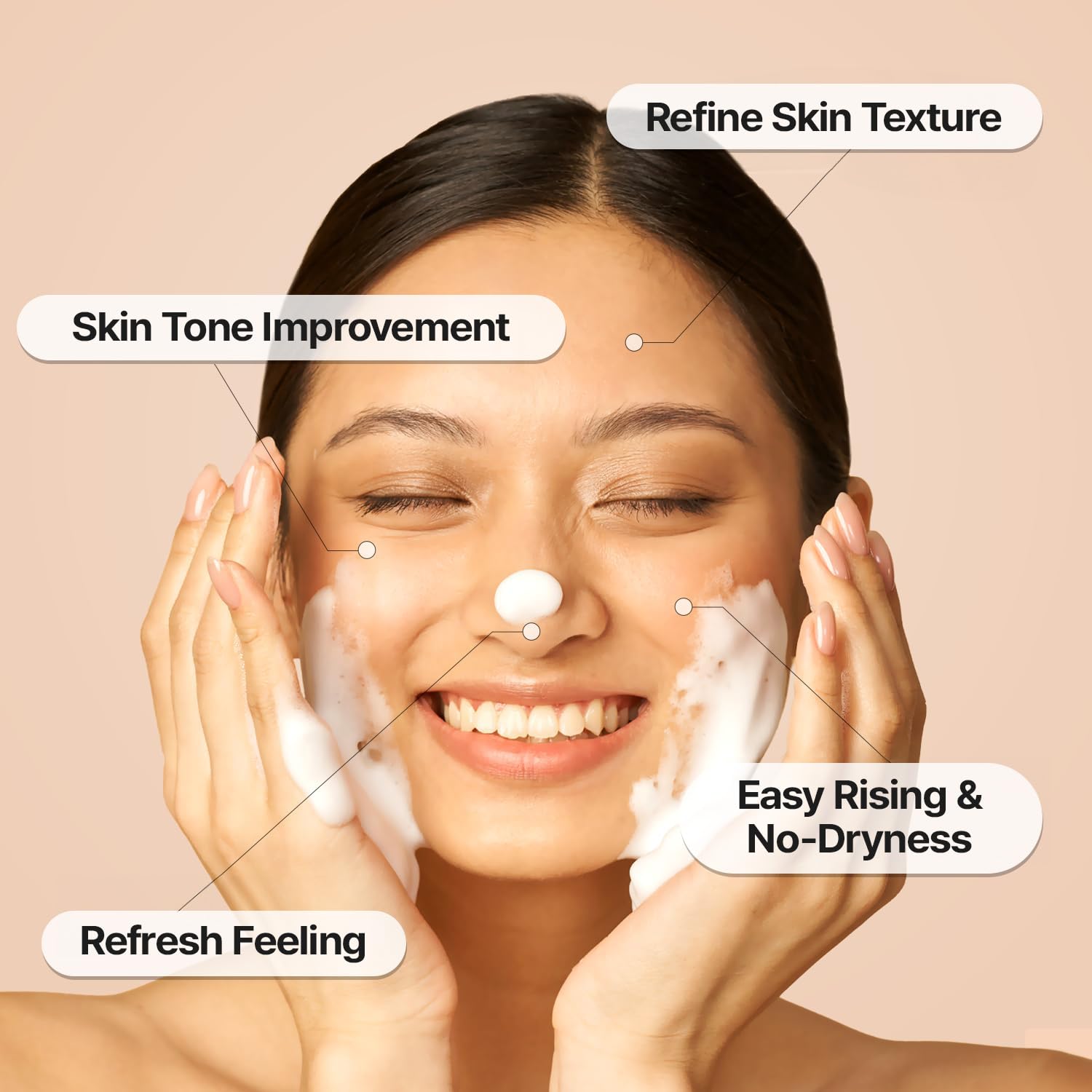 ThermoCEUTICAL Enzyme Snow Bubble Cleanser - Plant-Based Foaming Facial Wash with Papaya Enzyme for Skin Brightening & Texture Refinement | Micro Rich Bubbles for Gentle Cleansing | 3.38 fl.oz | Perfect for Morning & Night Skincare Routine, Sensitive Skin Care, and Pre-Makeup Cleansing