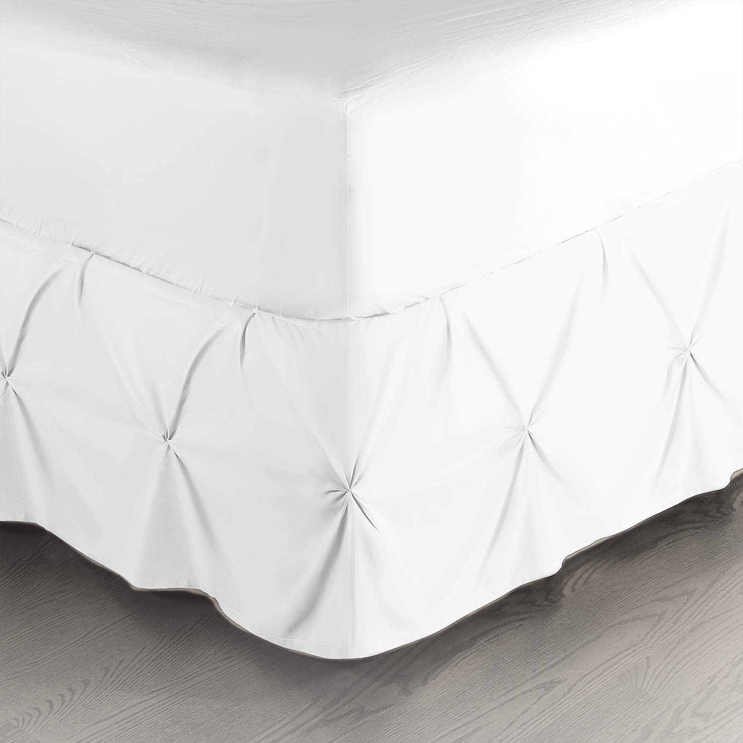 Premium Microfiber Pinch Pleat Queen Bed Skirt - 14