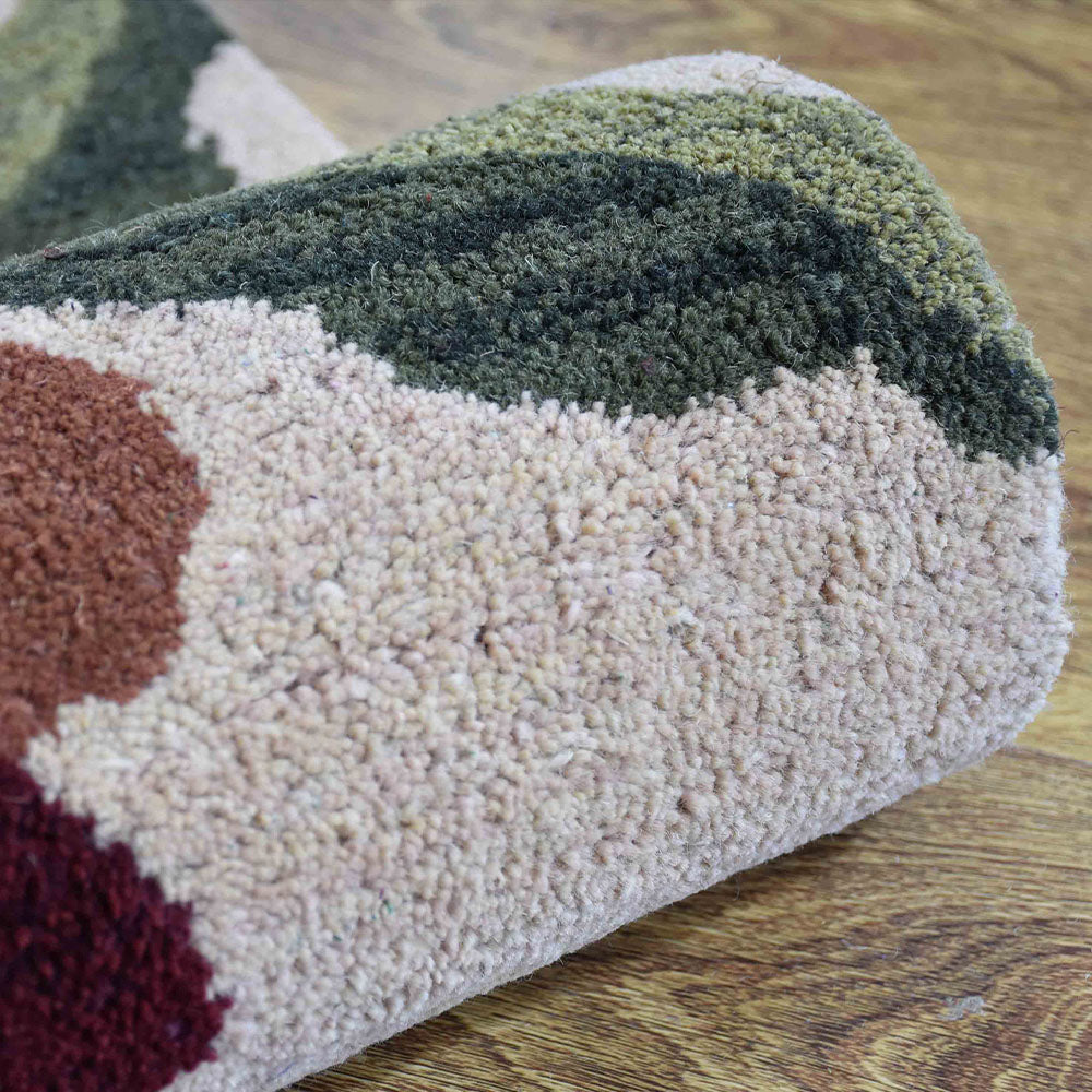 Premium Gerbera Hand Tufted Wool Area Rug - Soft Floral Design for Living Room, Bedroom & Nursery Decor - 5x7 Feet Non-Slip Floor Mat