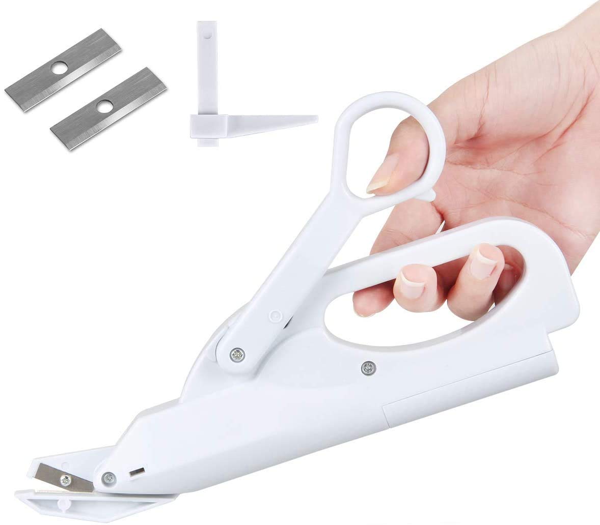 Electric Scissors - Battery Operated Multipurpose Fabric Shears with Safety Switch | Handheld Electric Scissors for Tailoring, Sewing & Crafts | Perfect for Cutting Cloth, Leather, Paper & DIY Projects
