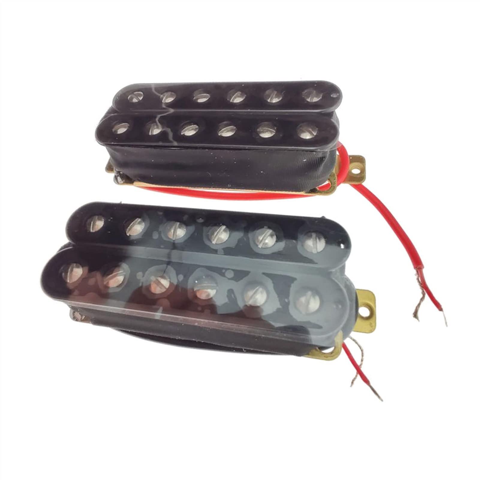 Premium Humbucker Guitar Pickup Set - Double Coil Electric Guitar Pickups for 6-String Guitars (Black) | Perfect for Rock, Metal & Blues Performances