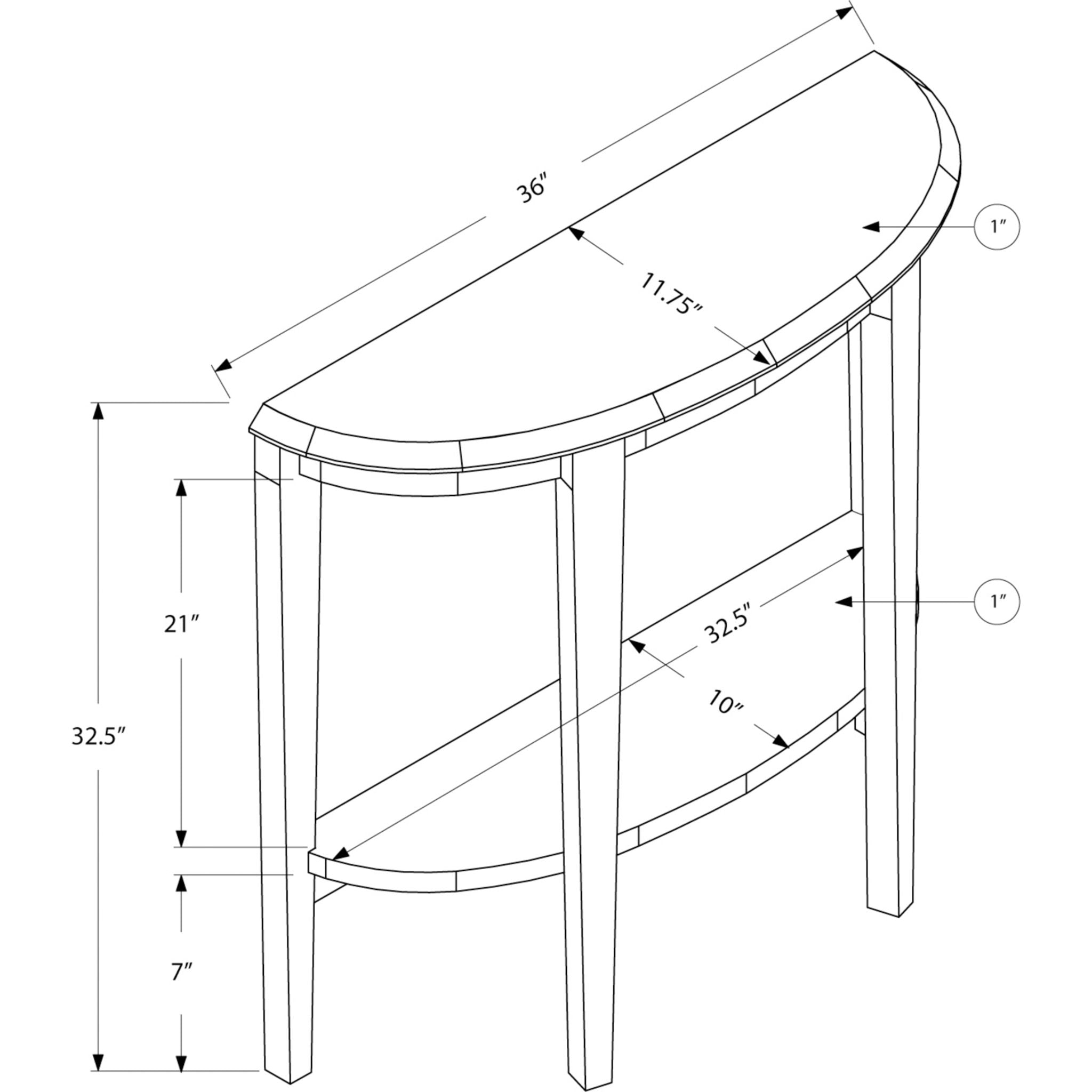 Modern Alora Console Table - Entryway Sofa Table with Storage Shelf, Farmhouse Style Hallway Accent Table for Living Room, Bedroom & Foyer Decor