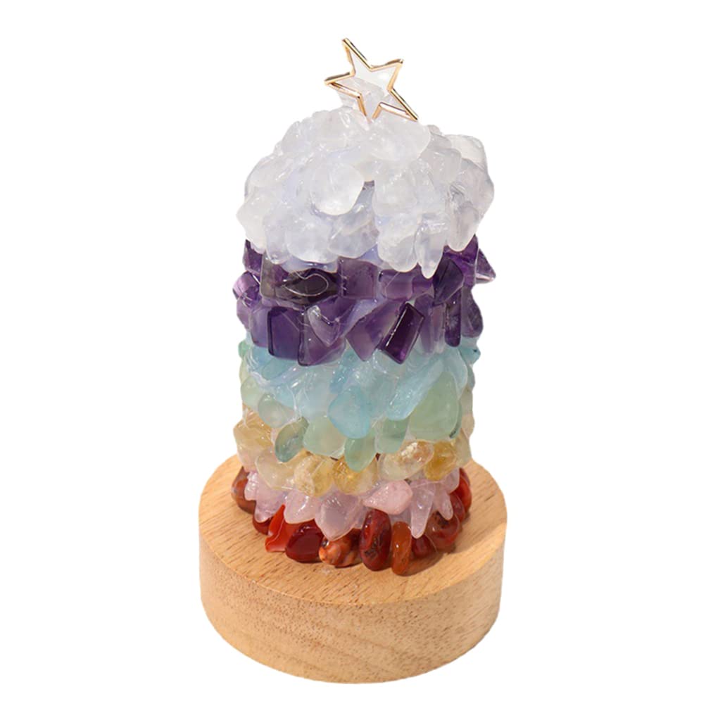 OSALADI Natural Crystal Night Light - USB Himalayan Rock Salt Lamp with Pink Salt Rock, Warm White Light for Bedroom, Office, Yoga & Meditation | Home Decor Gift