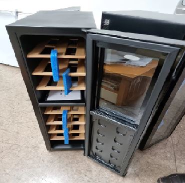 Farfalla FWC JC53 18 Bottle Thermoelectric Dual Zone Wine Cooler - Perfect for Home Bars, Restaurants, and Wine Cellars