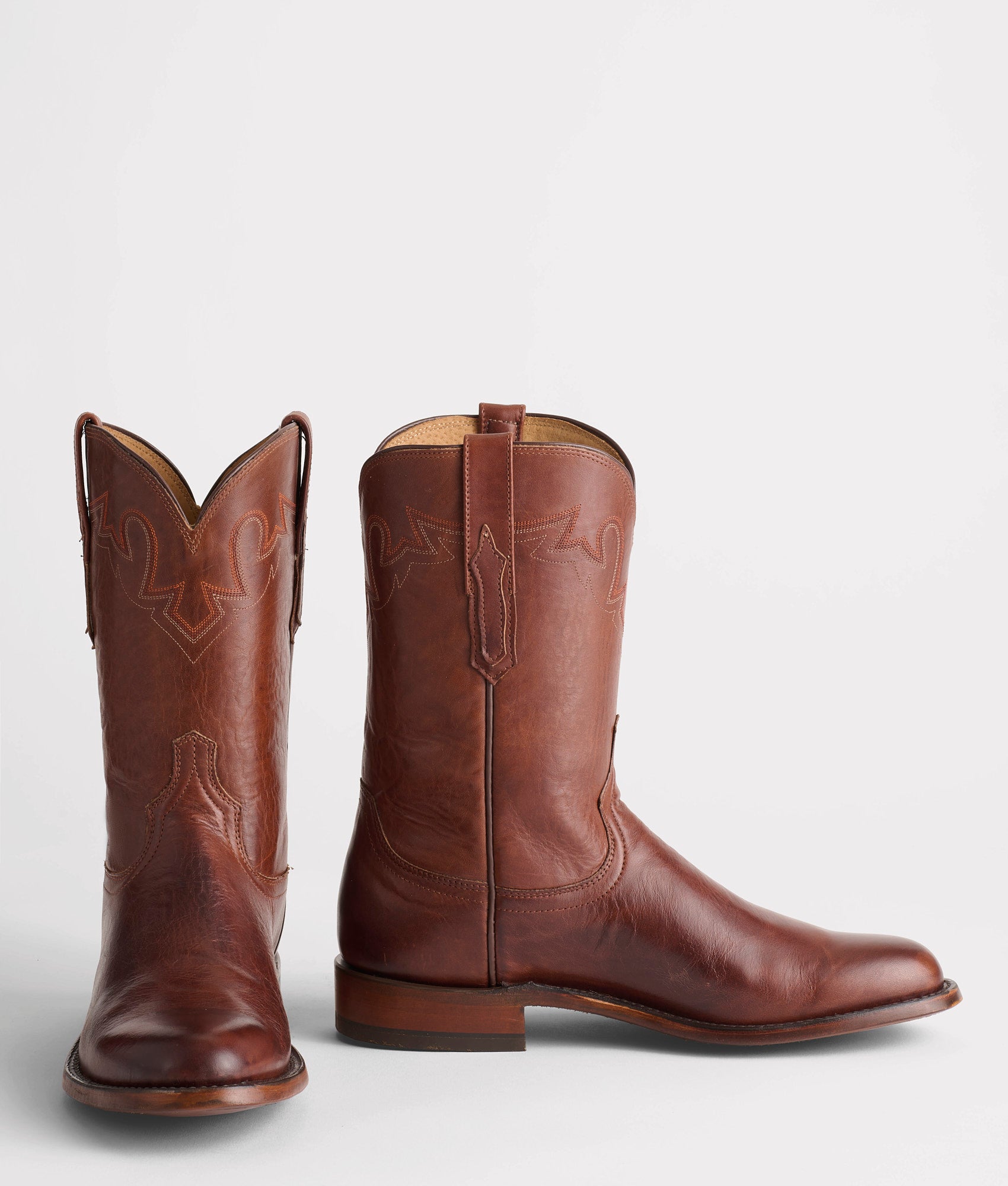 Sunset Roper Tan Ranch Hand Cowboy Boots - Western Style Leather Boots for Men | Perfect for Rodeo, Country Dancing & Outdoor Adventures