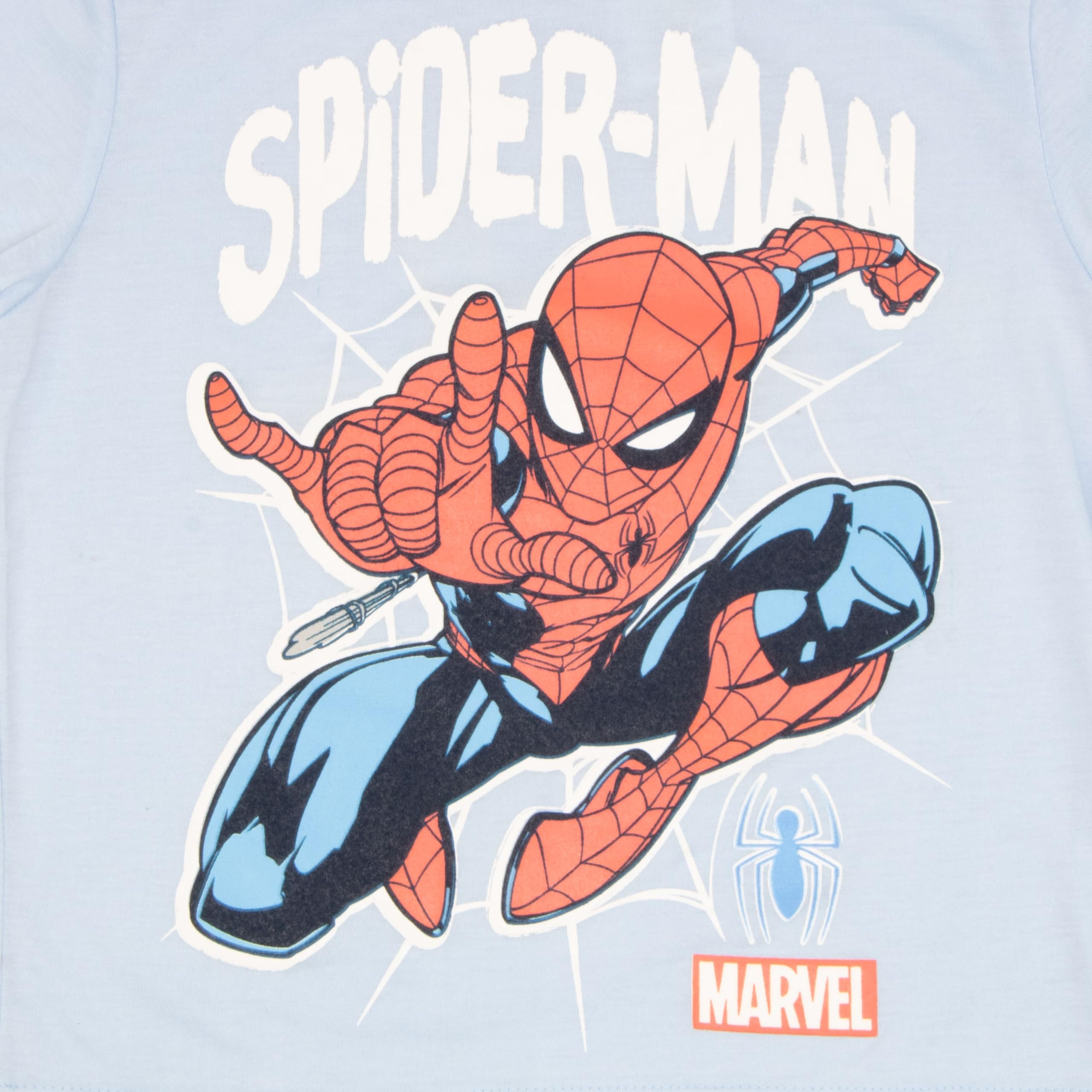 Marvel Spider-Man and Avengers Boys 3-Piece Outfit Set - Short Sleeve T-Shirt, Tank Top & Athletic Shorts | Superhero Costume for Kids, Birthday Gift & Cosplay | Perfect for Halloween, Dress-Up & Everyday Play