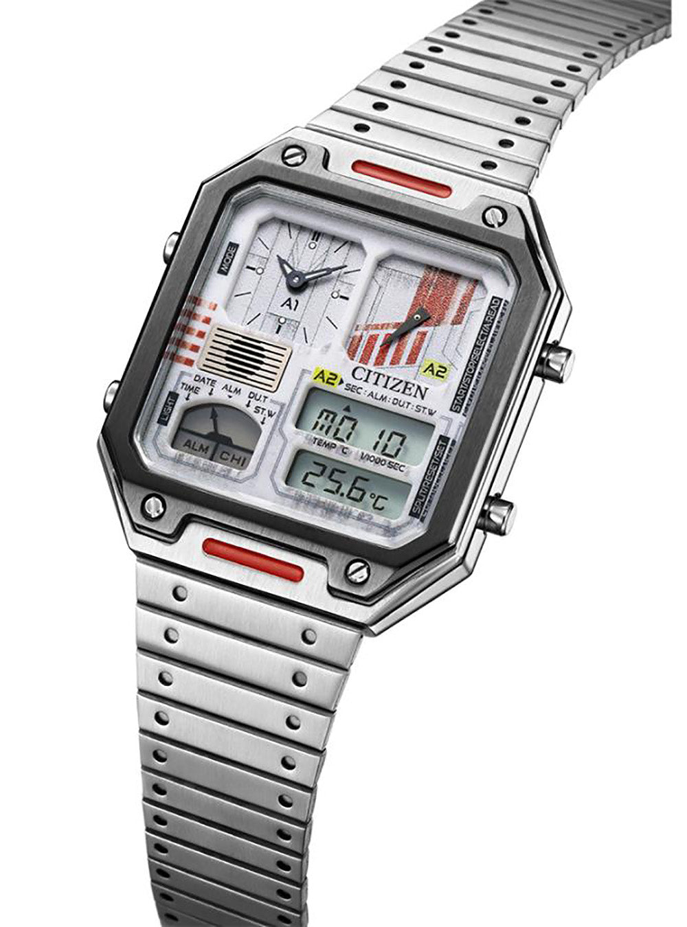CITIZEN Eco-Drive X Wing JG2131-51H Limited Edition Men's Watch with Thermo Sensor - Japan JDM Movement - Perfect for Collectors & Aviation Enthusiasts