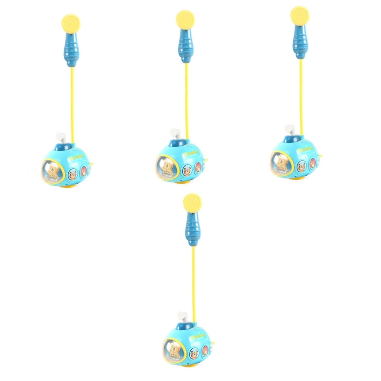 UPKOCH 4-Piece Electric Water Spray Bath Toy Set for Kids - Fun Blue Plastic Shower Toys for Toddlers & Infants - Perfect for Bathtime Play and Sensory Development