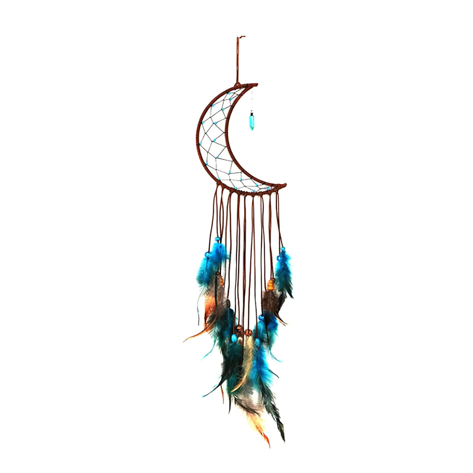 Handmade Naladoo Dream Catchers Kit with Crystal Stones - Boho Wall Decor, Dream Pendant, Pearl Garland for Bedroom, Wedding & Christmas Decorations | Perfect for Home Decor, Craft Gifts and Spiritual Spaces