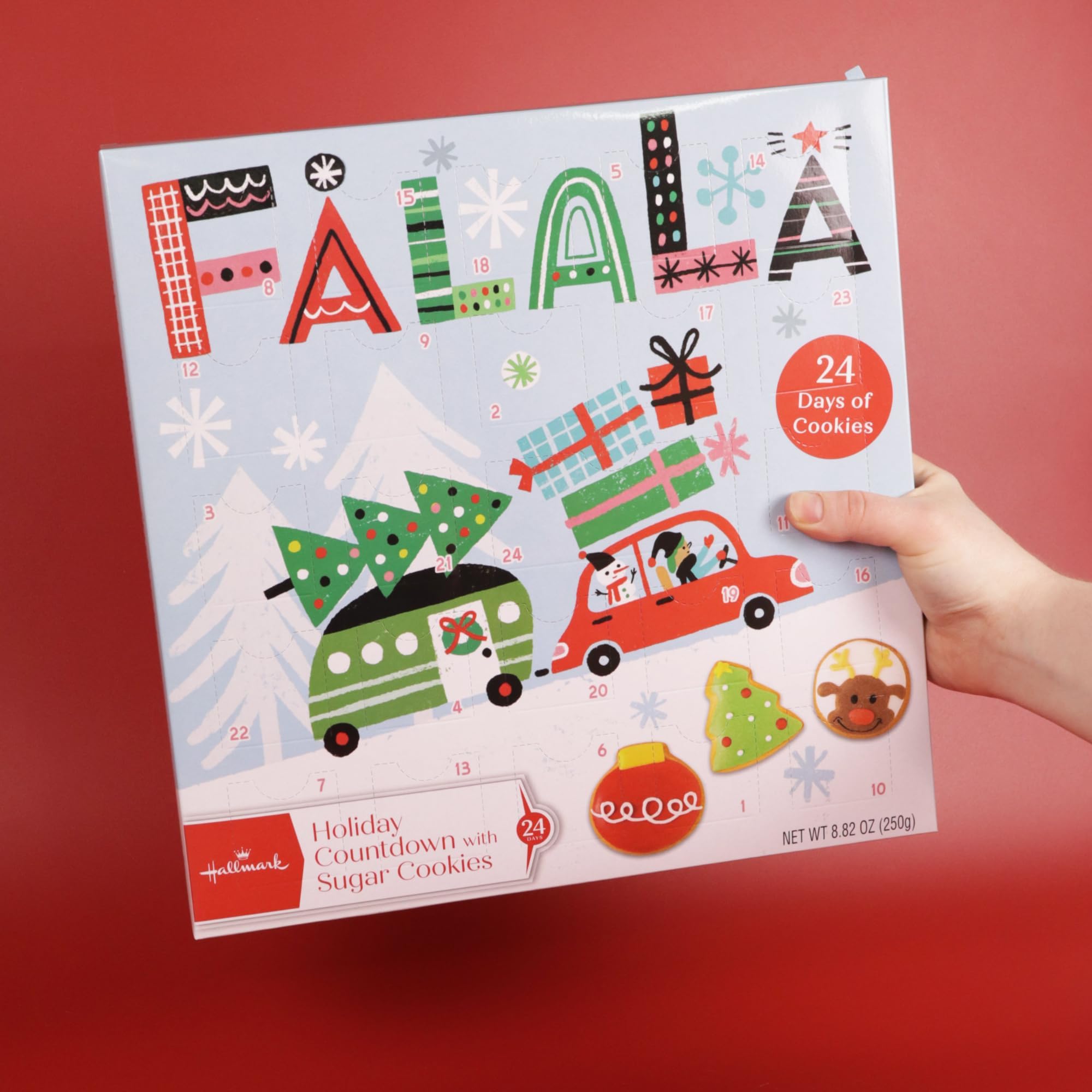 Hallmark 2024 Sugar Cookie Advent Calendar - Christmas Countdown Holiday Activity Kit for Kids & Families | Perfect for Holiday Baking, Gifts & Festive Countdowns
