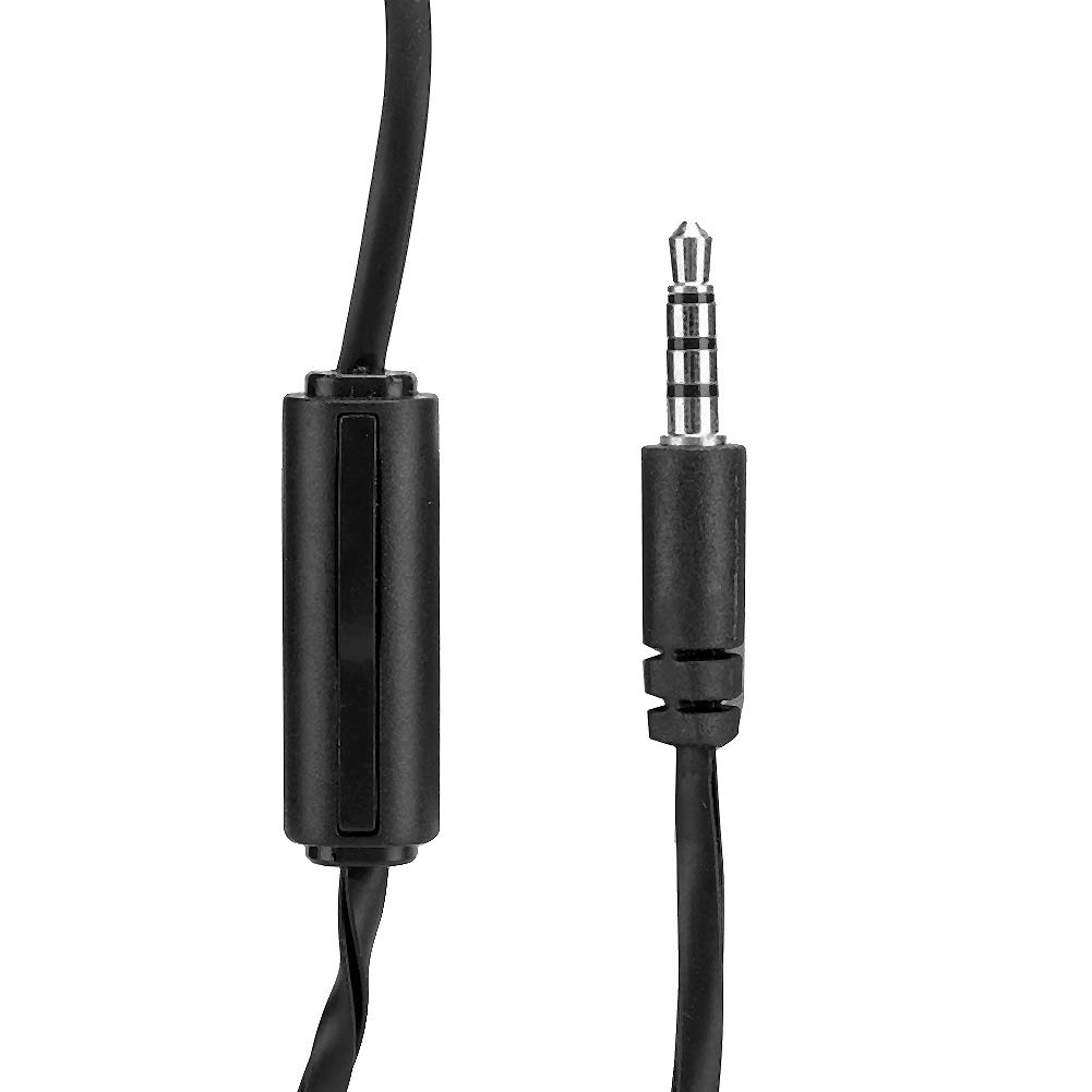 Yoidesu Kids Wired Headphones with Microphone - Foldable Stereo On-Ear Headset with 3.5mm Jack for iPhone, Android, PC, Laptop - Perfect for Online Classes, Gaming & Music (Black)