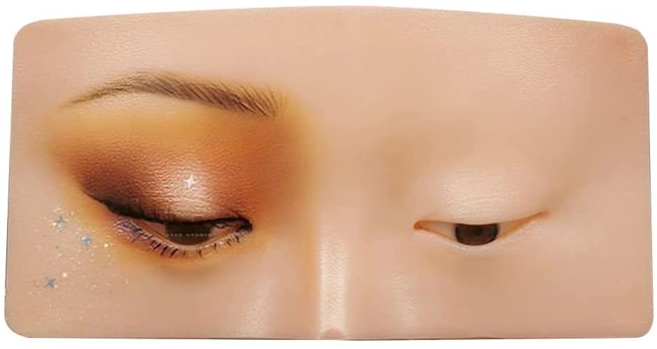 BAILIP Professional Silicone Makeup Mannequin Head - Realistic Face & Eyes for Cosmetology Practice, Training & Makeup Artist Skills - Perfect for Beginners, Students & Salon Training (White) - Ideal for Makeup Practice, Beauty School & Professional Training