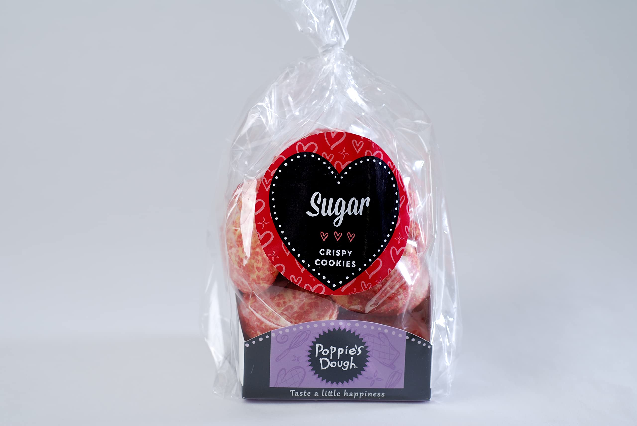 Poppie's Dough Valentine's Day 6-Pack Assorted Crispy Cookies - Perfect for Gifts, Parties & Holiday Treats