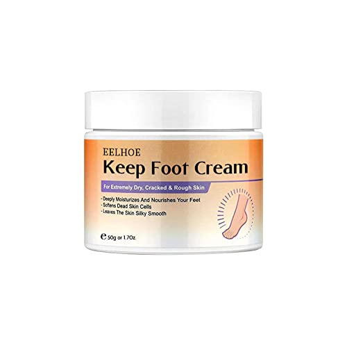 Heel Crack Repair Cream - Moisturizing & Exfoliating Foot Cream for Dry, Cracked Heels - Callus & Dead Skin Remover (50g) - Perfect for Cracked Feet, Rough Skin & Daily Foot Care