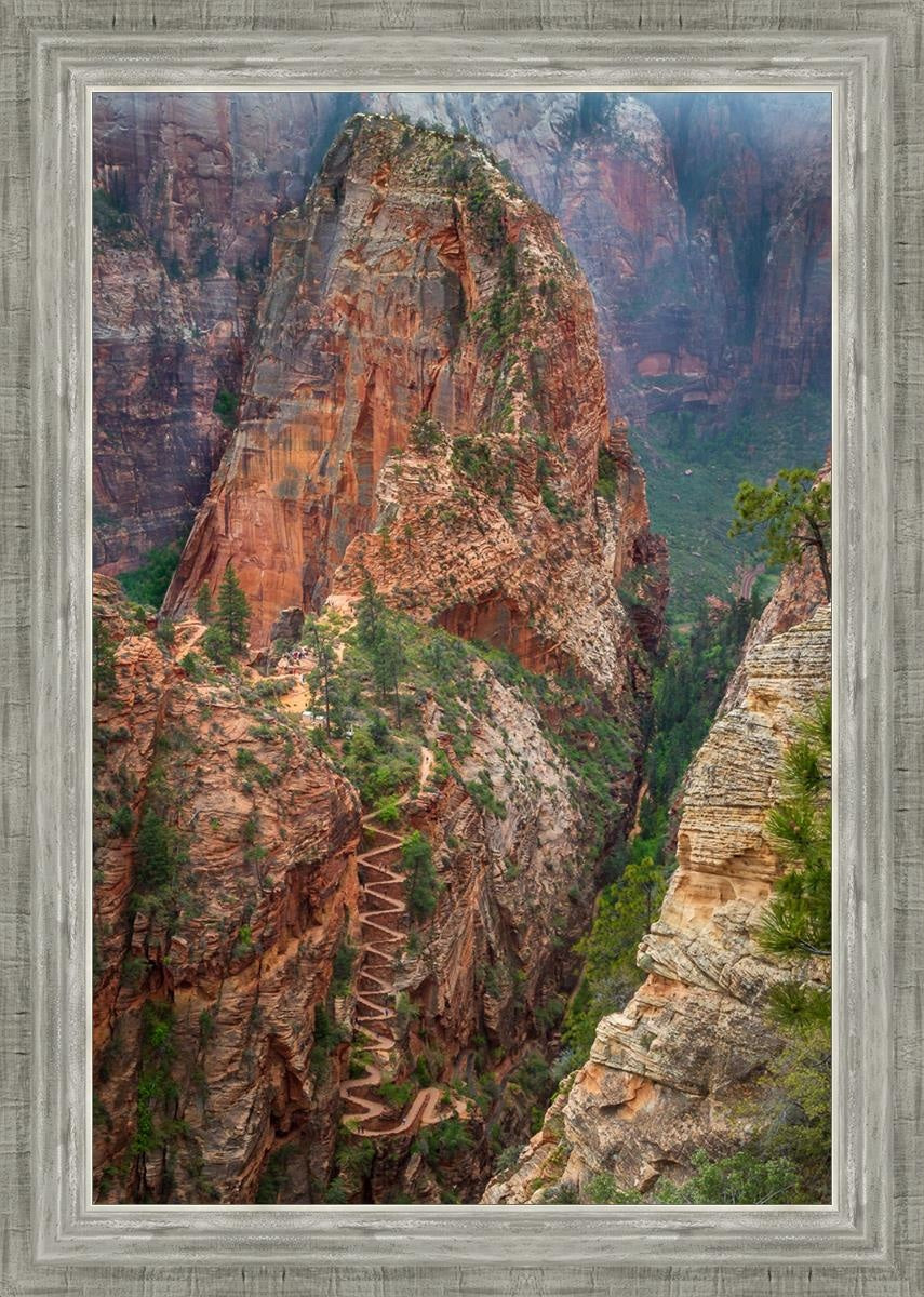 Angels Landing by Julie Kerr - Stunning Landscape Art Print for Home & Office Decor | Perfect for Living Rooms, Bedrooms, and Gifts