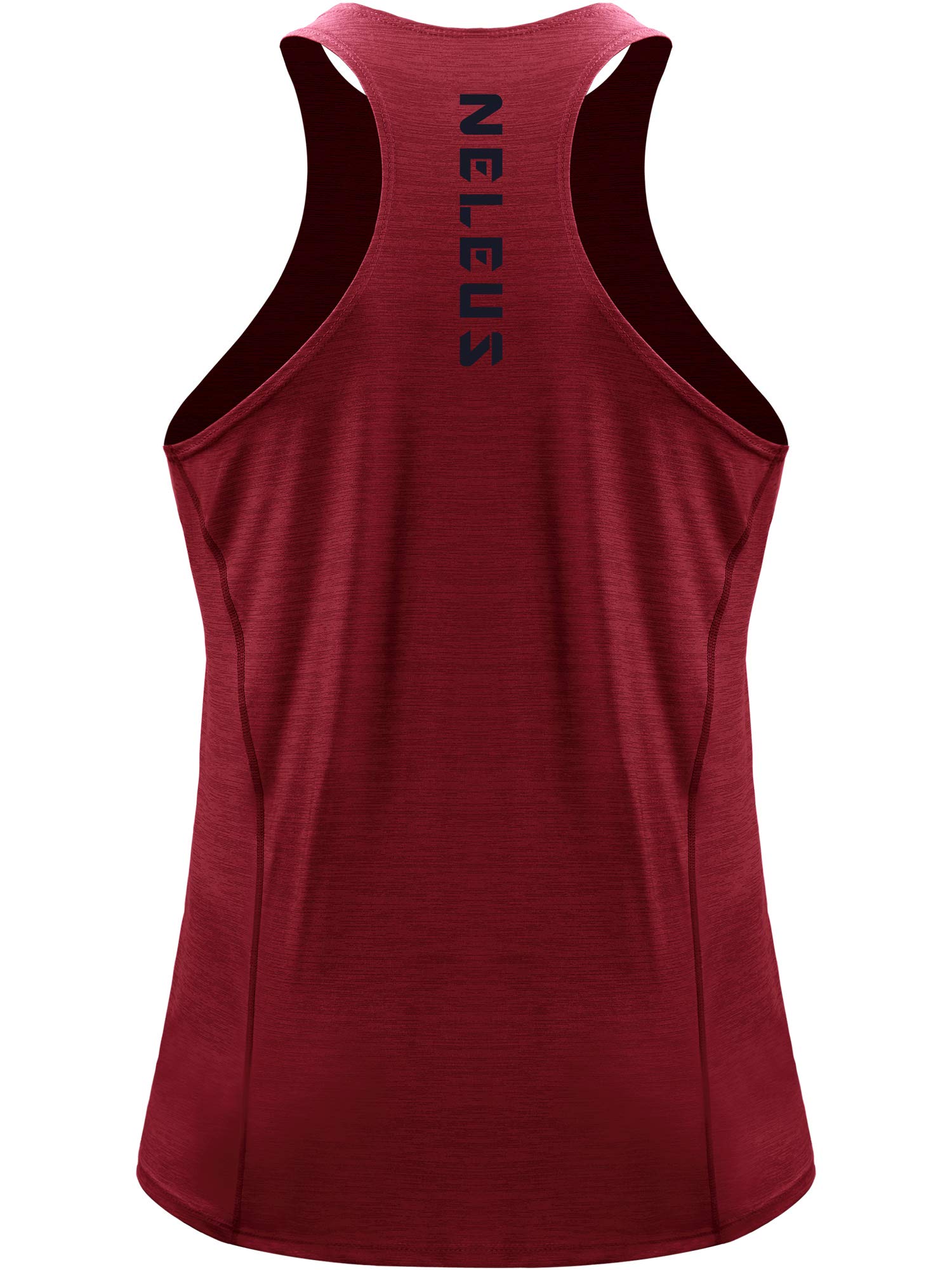NELEUS Men's 3 Pack Running Tank Tops - Moisture Wicking Quick Dry Athletic Shirts - Y-Back Workout Tank Tops for Gym, Jogging & Summer Sports