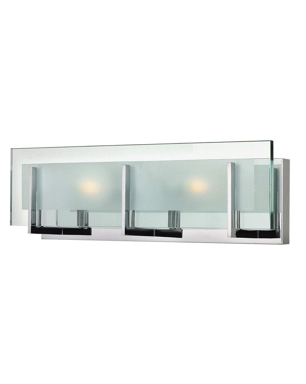 Hinkley Latitude Collection Two Light 120W G9 Bathroom Vanity Light Fixture in Chrome - Perfect for Modern Bathroom and Powder Room Lighting