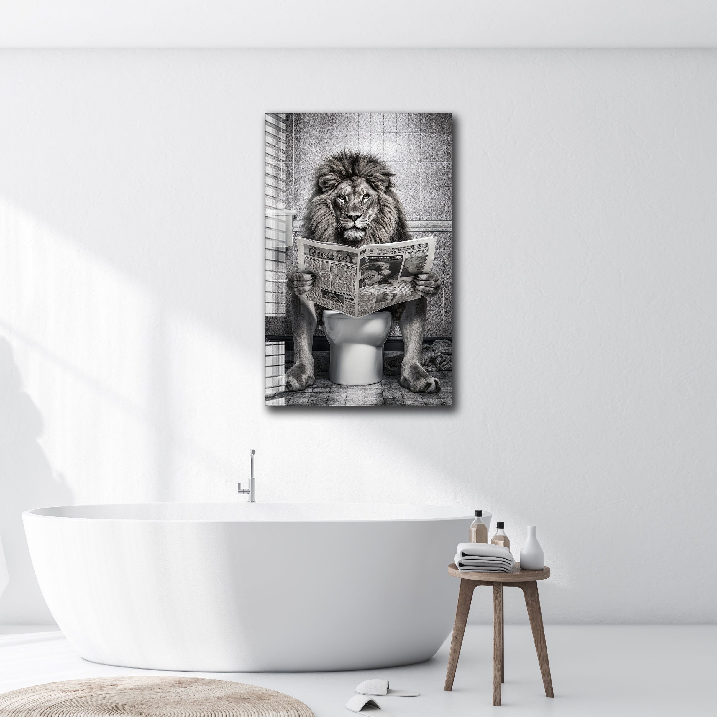 Lion Toilet Paper Holder - Funny Bathroom Decor for Home, Office, or Gifts - Perfect for Animal Lovers and Unique Bathroom Accessories