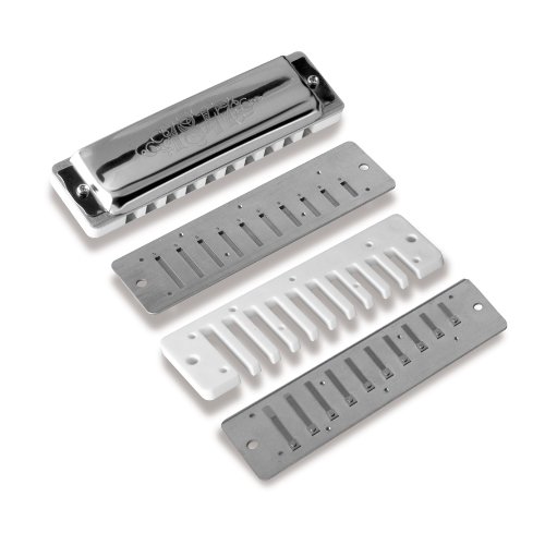 SEYDEL Blues Silver 1847 Harmonica in Eb Key - Professional 10-Hole Diatonic Harmonica for Blues, Rock & Folk Music - Perfect for Live Performances, Studio Recording & Music Practice