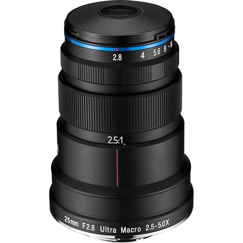 Laowa 25mm f/2.8 2.5-5X Ultra Macro Lens for Sony FE Mount - Open Box - Perfect for Jewelry Photography & Scientific Macro Imaging