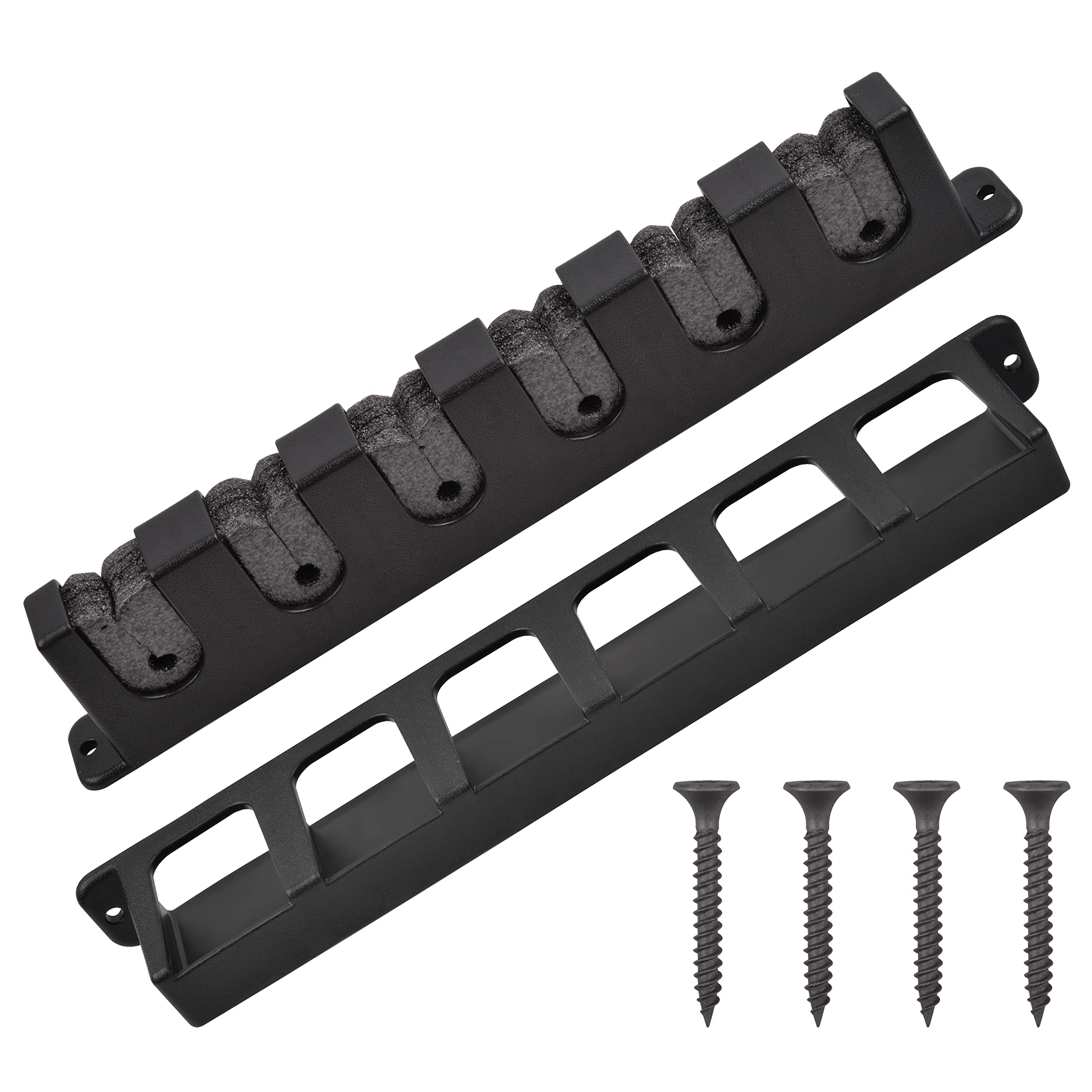 Vertical Fishing Rod Rack Wall Mount - 6 Rod Storage Holder for Fishing Poles | Garage & Boat Organization | Perfect for Anglers & Outdoor Enthusiasts