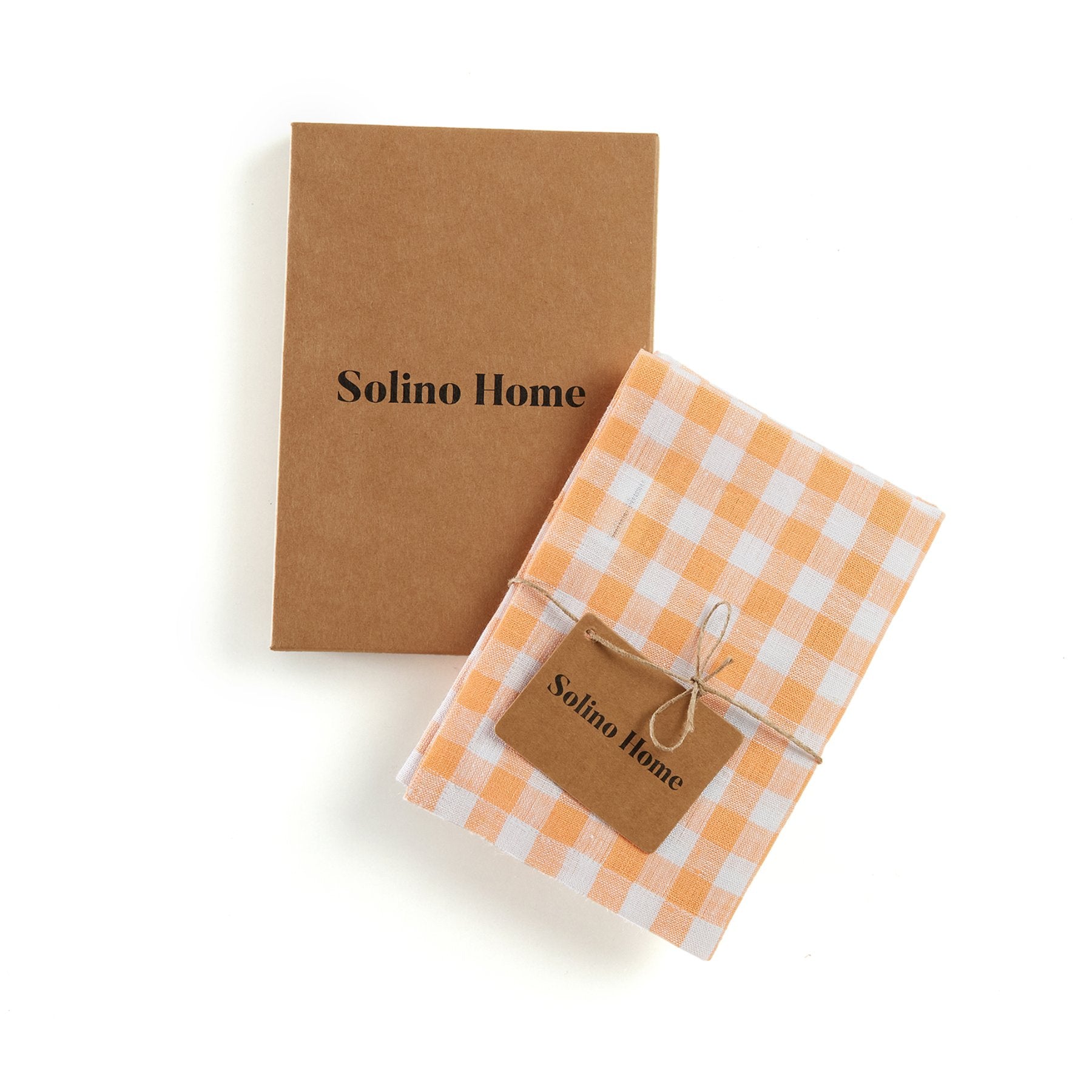 Premium Gingham Kitchen Towels Set of 6 - Absorbent & Durable Cotton Dish Towels for Drying Dishes & Cleaning - Cute Checkered Pattern for Farmhouse, Rustic & Modern Kitchens