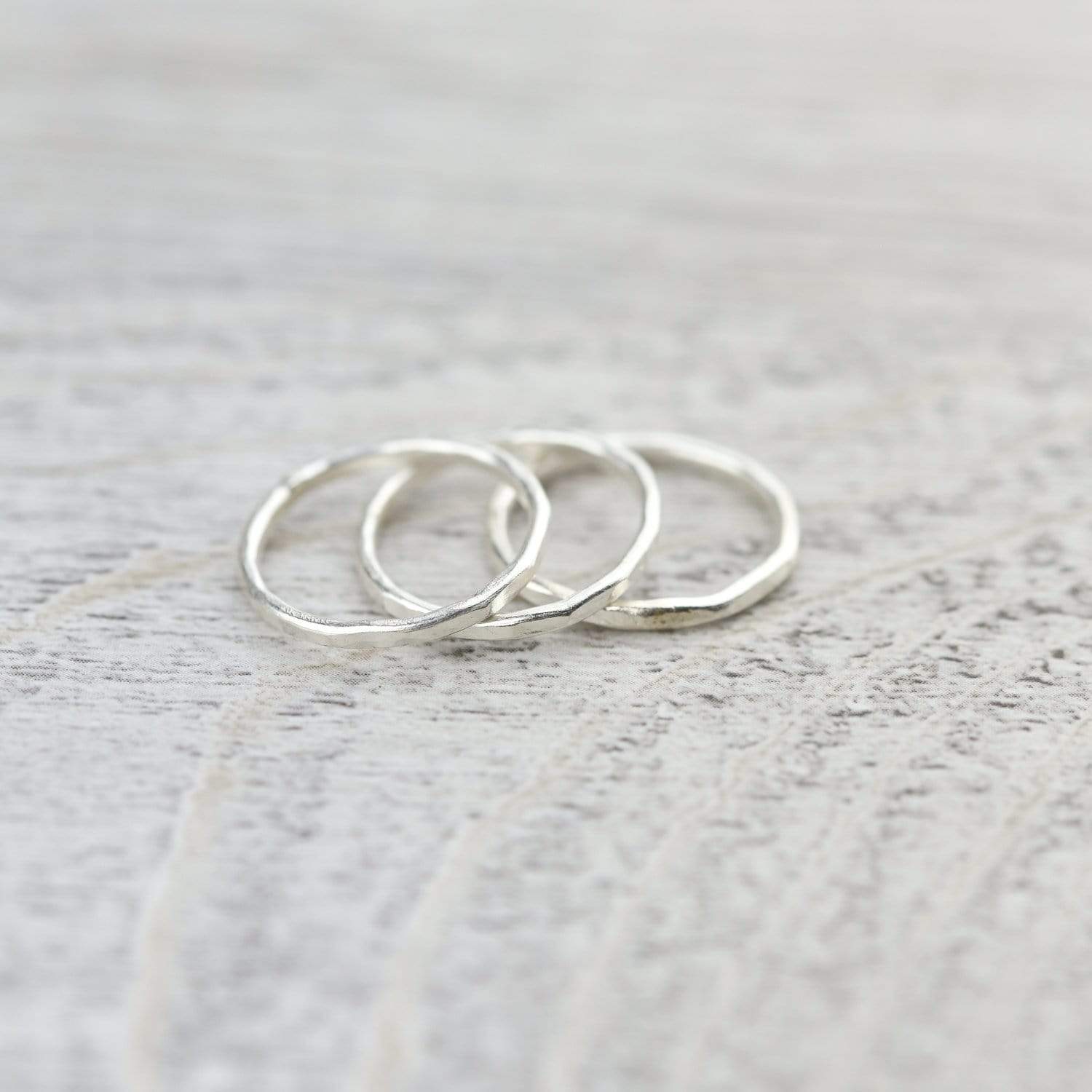 Handmade Hill Tribe Silver Hammered Ring - Boho Chic Jewelry for Women - Perfect for Festivals, Weddings & Everyday Wear