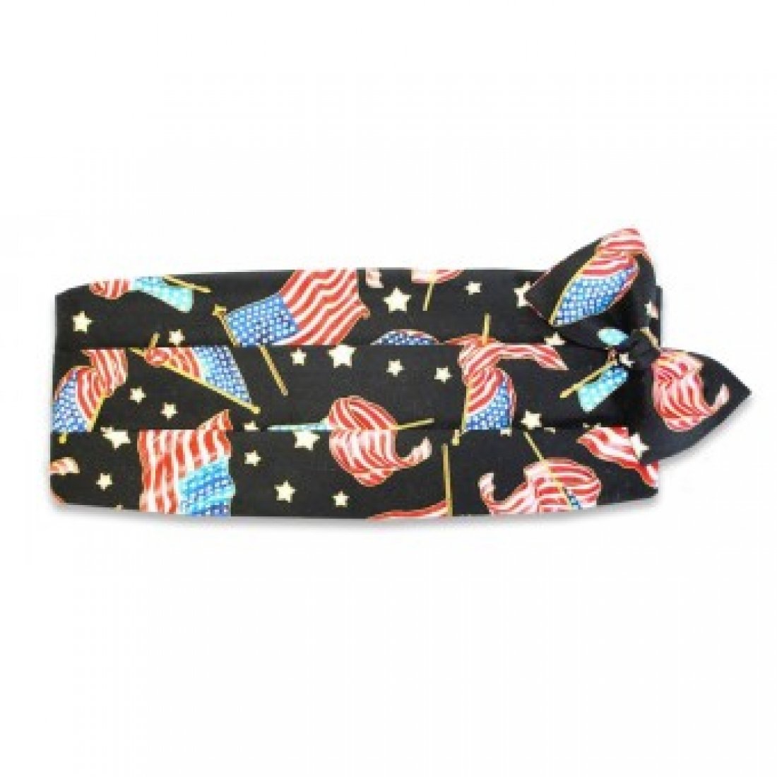 USA Patriotic Flag Tuxedo Cummerbund & Bow Tie Set - Red White Blue Formal Wear for Weddings, Prom, Patriotic Events & 4th of July Celebrations