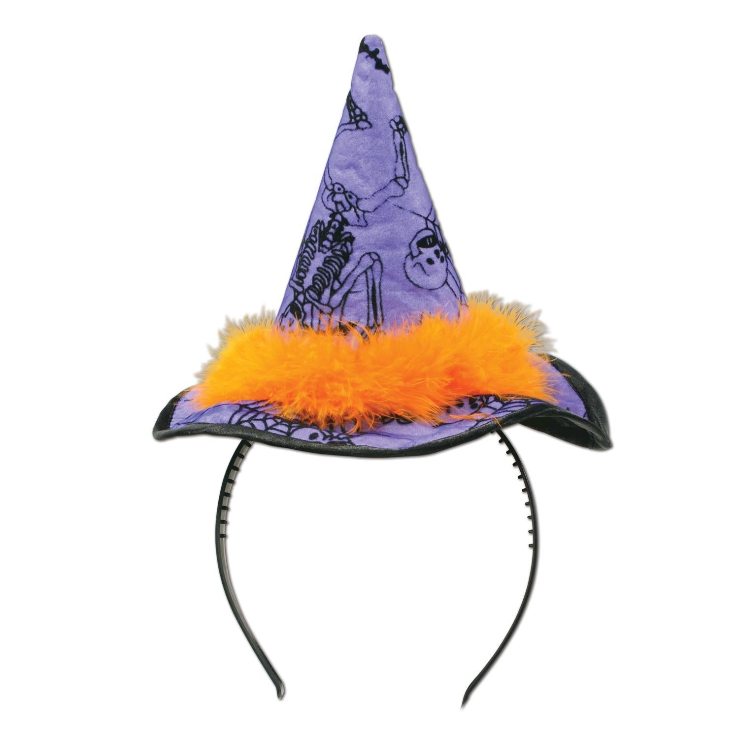 12 Pack Halloween Witch Hat Headbands - Black Witch Costume Accessories for Women & Kids - Perfect for Halloween Parties, Cosplay & Trick or Treating