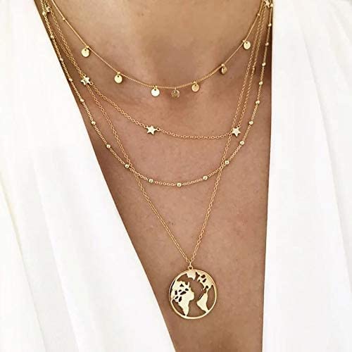 YouBella Women's Gold Pendant Necklace - Elegant Jewelry Gift for Women & Girls - Perfect for Parties, Weddings & Everyday Wear