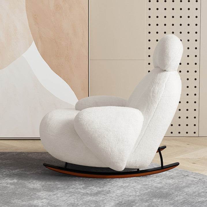 Eldridge Fabric Rocking Chair - Comfortable Modern Nursery Glider for Baby Room, Living Room & Bedroom - Perfect for Nursing, Reading & Relaxing