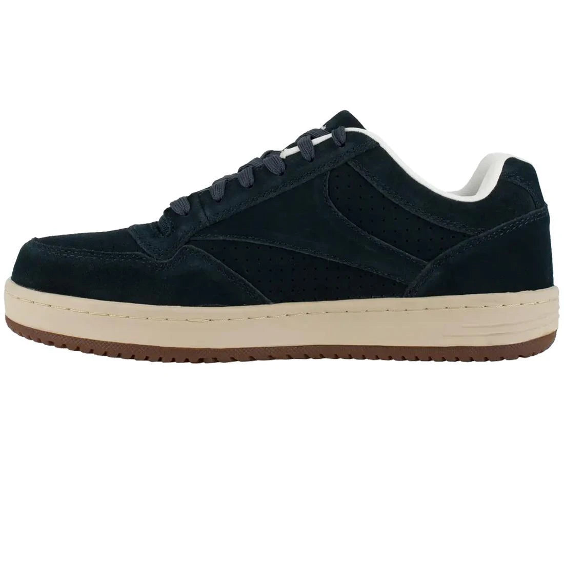 Soyay Steel Toe Athletic Work Shoes for Men - Navy Blue Safety Sneakers for Construction, Warehouse & Industrial Work