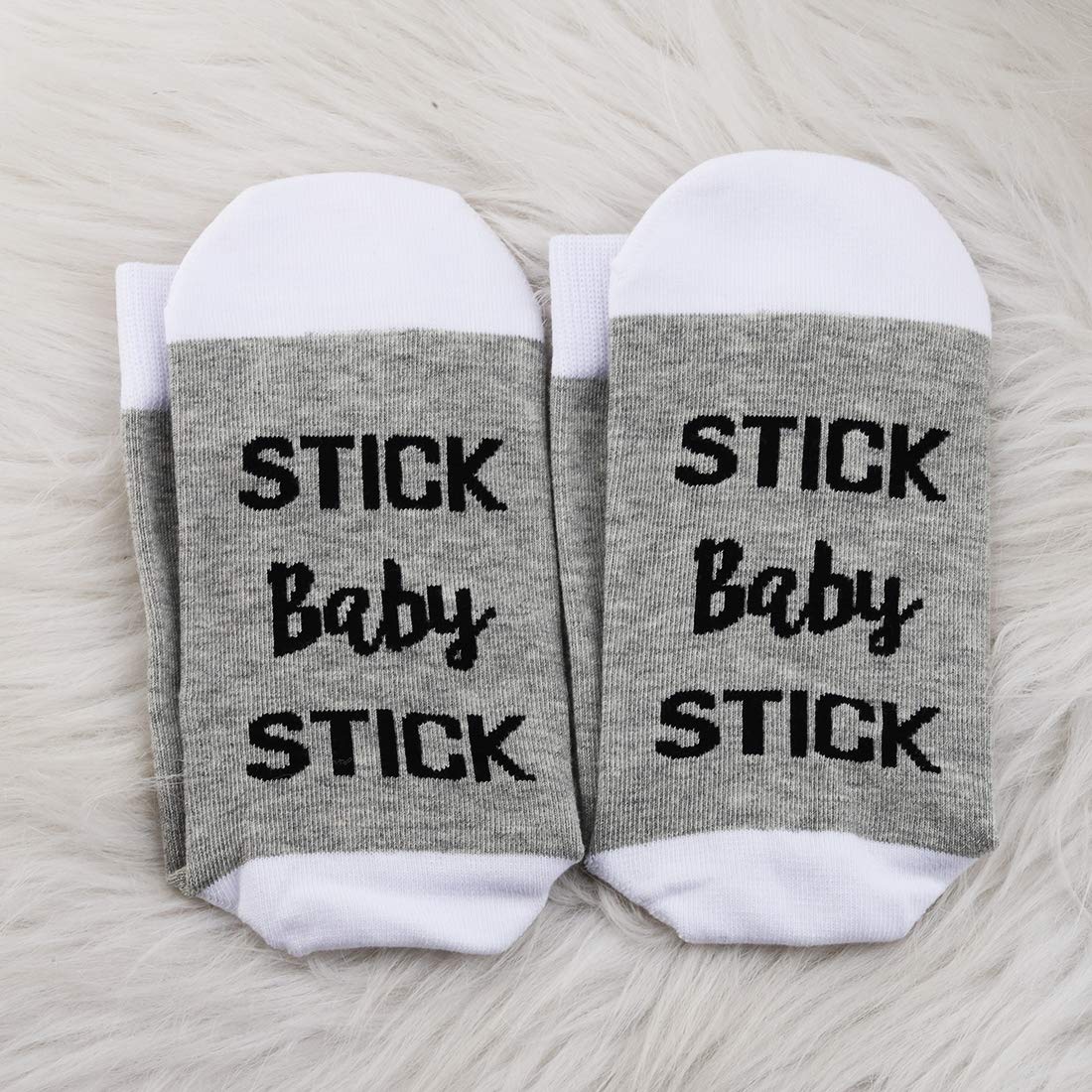 JXGZSO 1 Pair Lucky IVF Socks for Women - Fertility & Frozen Embryo Transfer Socks - Non-Slip Baby Stick Socks for IVF Treatment & Pregnancy Support