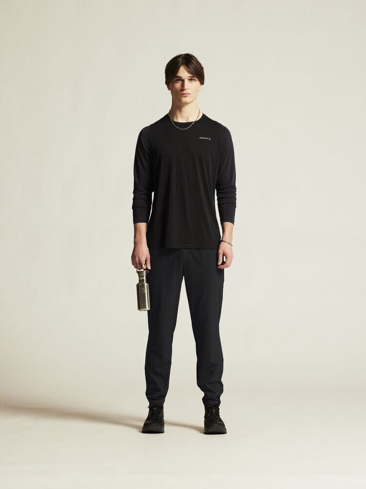 Men's BI Blend Long Sleeve T-Shirt - Soft Comfortable Casual Crewneck Tee for Everyday Wear, Workout & Outdoor Activities