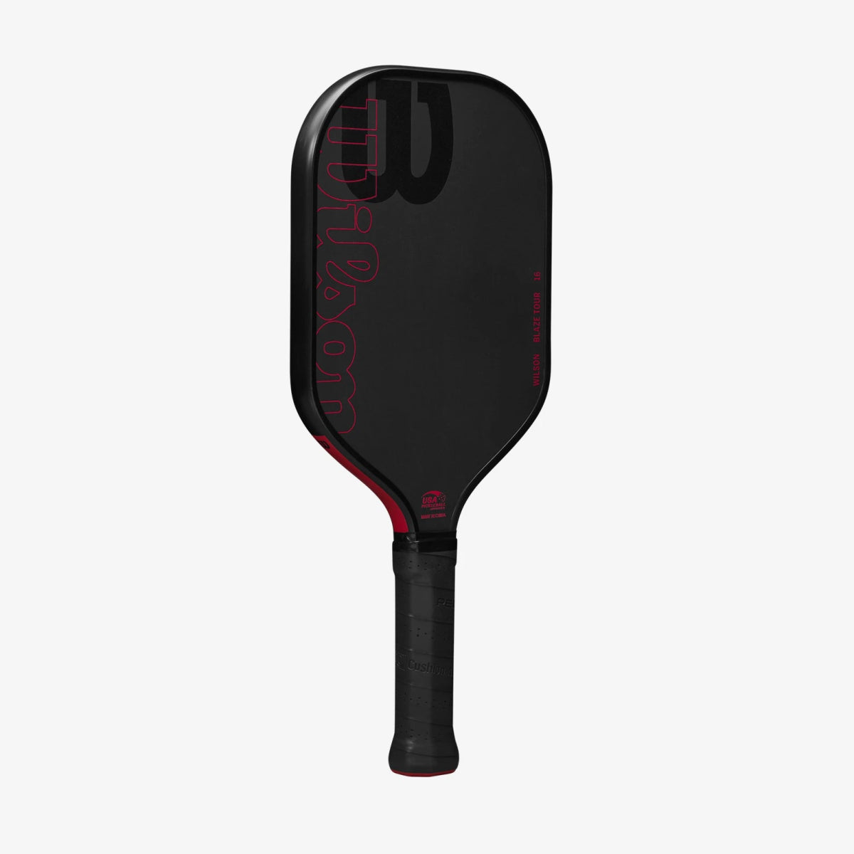 Wilson Blaze Tour 16 Pickleball Paddle - Premium Carbon Fiber Face with Cushion Grip | Black/Red Color | Perfect for Indoor & Outdoor Play, Tournaments & Recreational Games