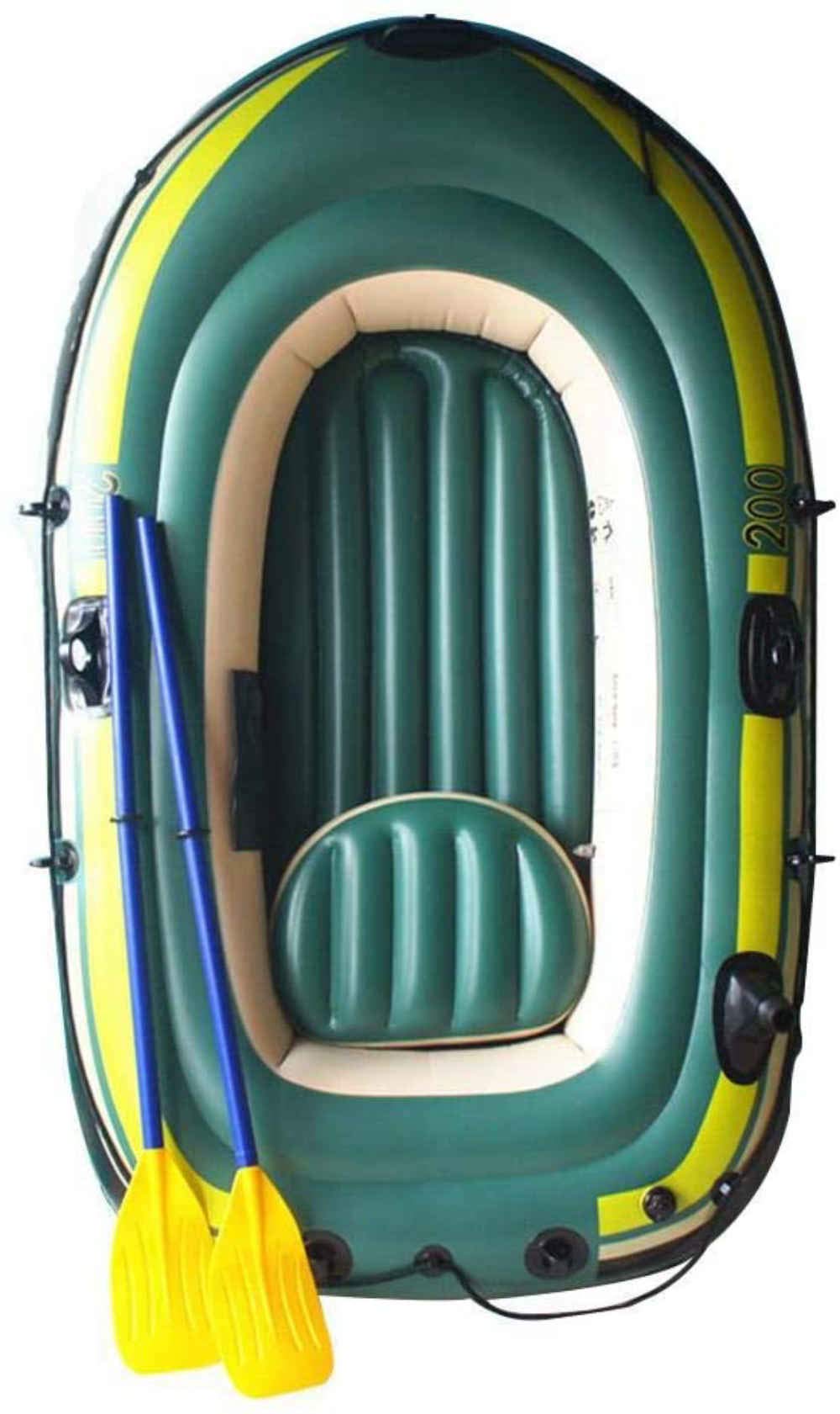 **2/3 Person Inflatable Kayak Boat - Portable Canoe for Outdoor Drifting, Fishing & Travel - Lightweight & Durable for Lakes, Rivers & Camping Adventures**