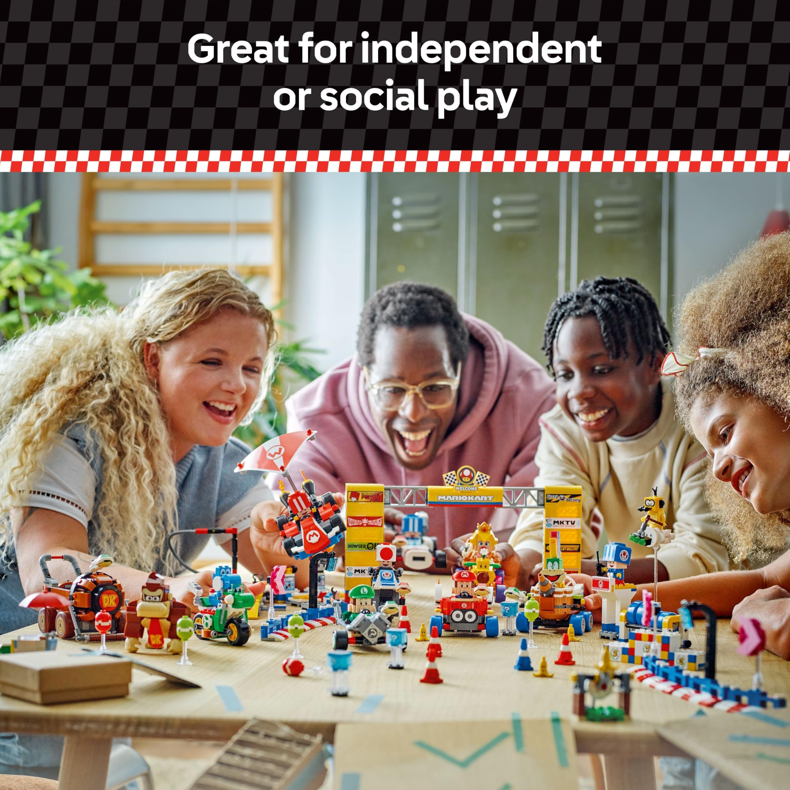 LEGO Super Mario Mario Kart Standard Kit 72032 - Kids Building Toy Set for Boys & Girls Ages 7+ | Nintendo Collectible Gift for Birthday & Holidays | Fun Racing Game Playset for Home & Party Playtime