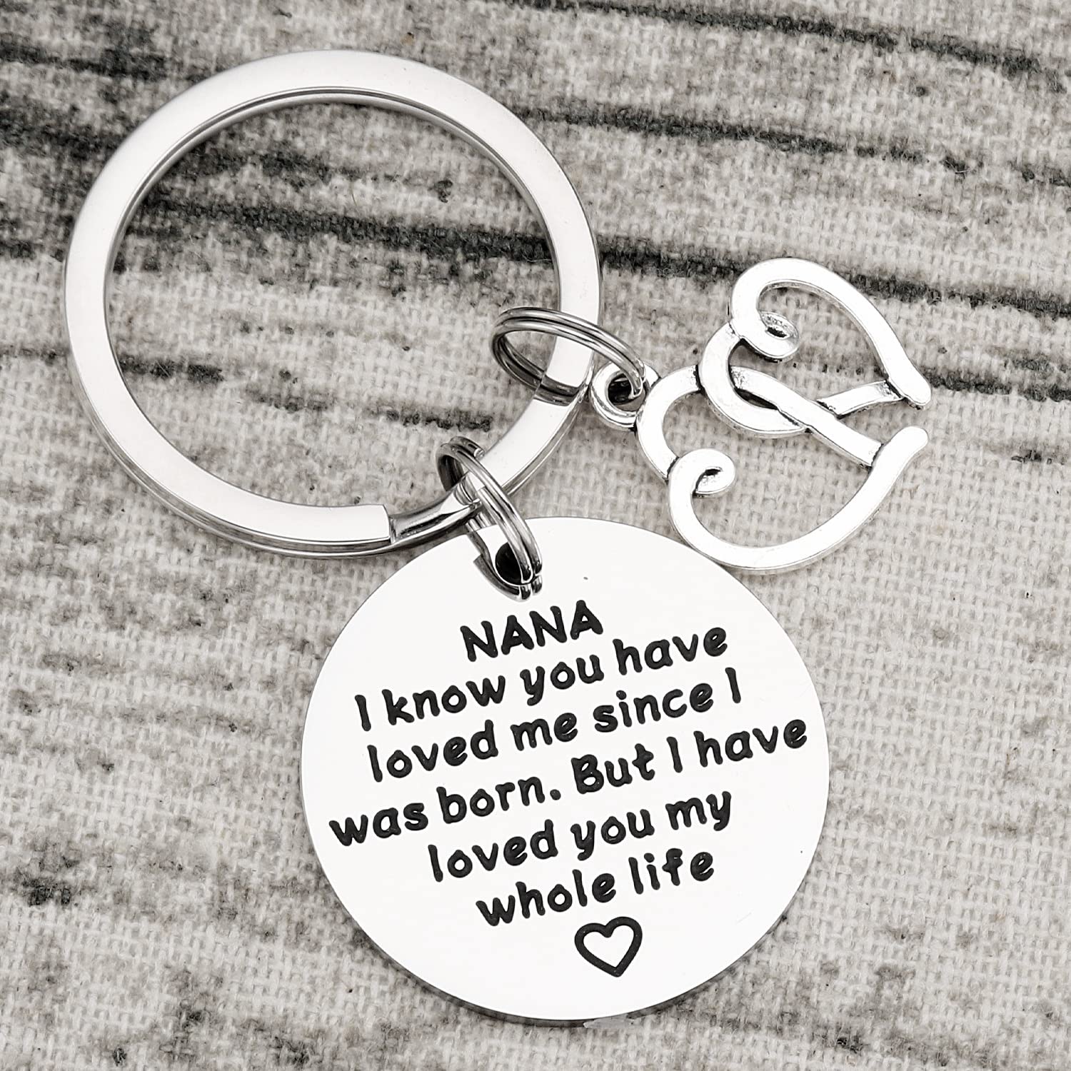 Best Nana Jewelry Gifts for Women - Engraved Bracelet & Keychain Set - Perfect Birthday, Mother's Day & Grandparents Day Presents