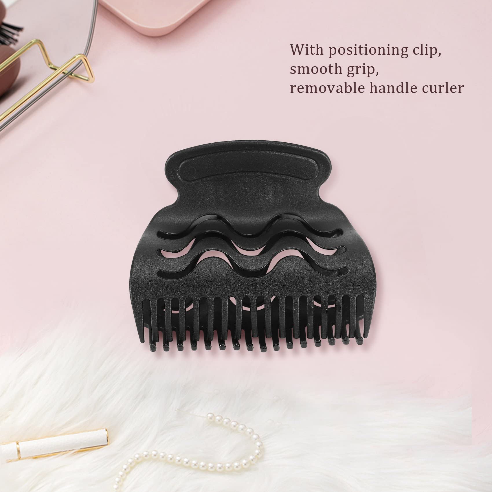 RETTI 6-Piece Round Hair Brush Set with Detachable Handle - 3 Sizes (Small, Medium, Large) Ceramic Barrel Hair Roller Brush with Positioning Clips - Professional Hair Styling Tools for Salon & Home Use - Perfect for Curling, Blowouts & Volume Styling