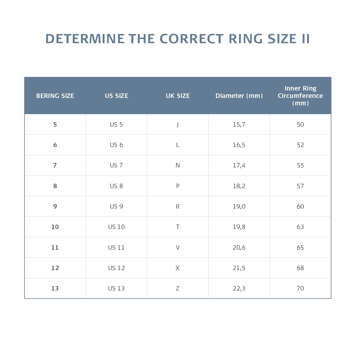 BERING Women's Rose Gold Ring Set - Elegant Symphony-Set7 Jewelry for Anniversary, Wedding & Special Occasions