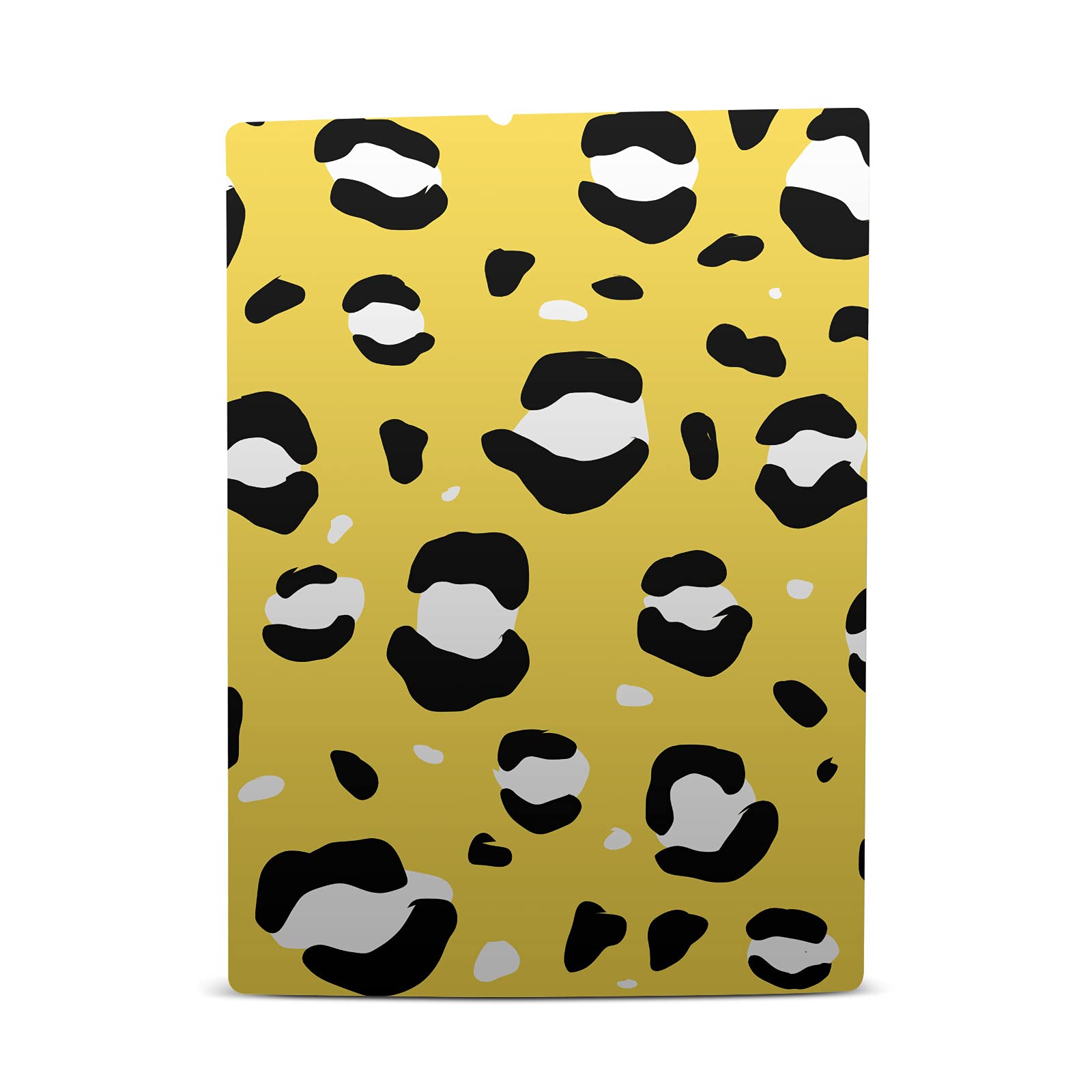 Yellow Leopard Art Matte Vinyl Skin Cover for Sony PS5 Digital Edition & DualSense Controller - Protective Gaming Decal for Playstation 5 Console & Accessories | Perfect for Gaming Setups & Themed Rooms