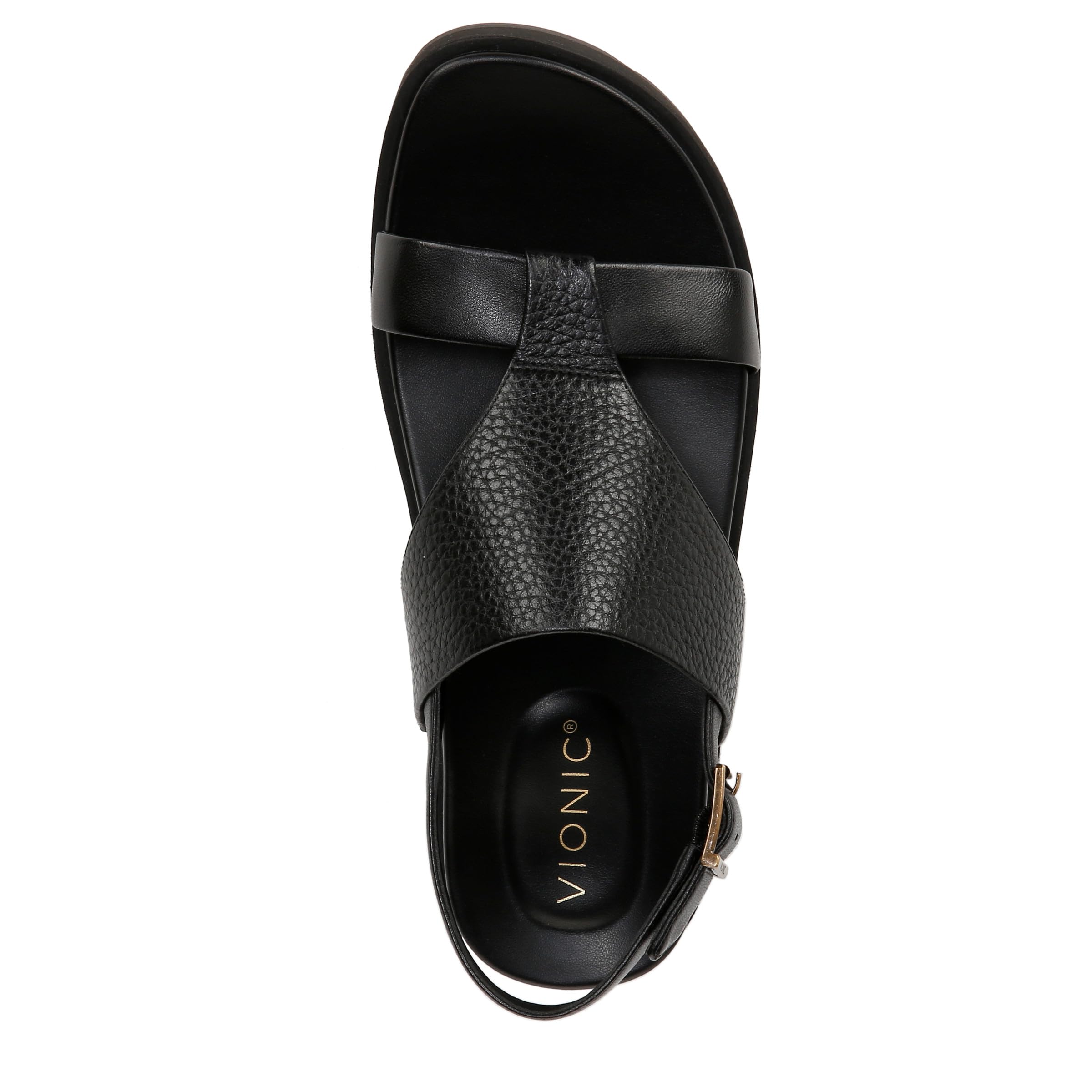 Vionic Women's Alondra Lug Ankle Strap Heeled Sandals - Comfortable Orthopedic Support for Walking, Work & Dressy Occasions
