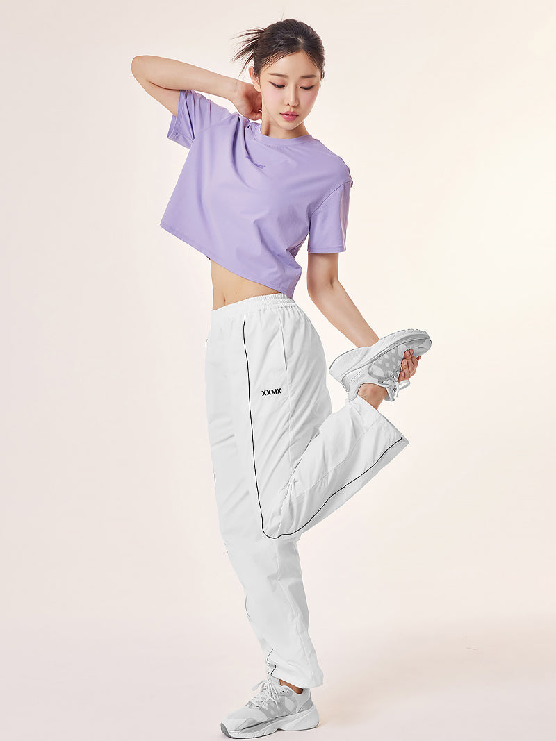 Eco-Friendly Dex Crop Short Sleeve T-Shirt for Women - Soft Cotton Summer Top for Casual Wear, Yoga & Outdoor Activities