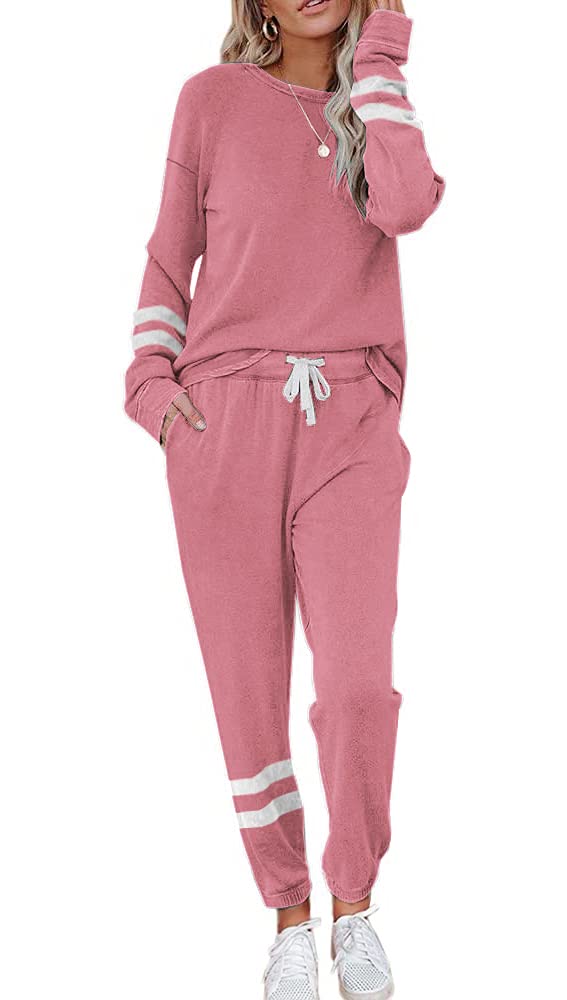 ETCYY Women's 2-Piece Lounge Set - Soft Sweatsuit with Long Pants for Yoga, Workout & Home Relaxation | Comfortable Loungewear & Athletic Tracksuit Outfit