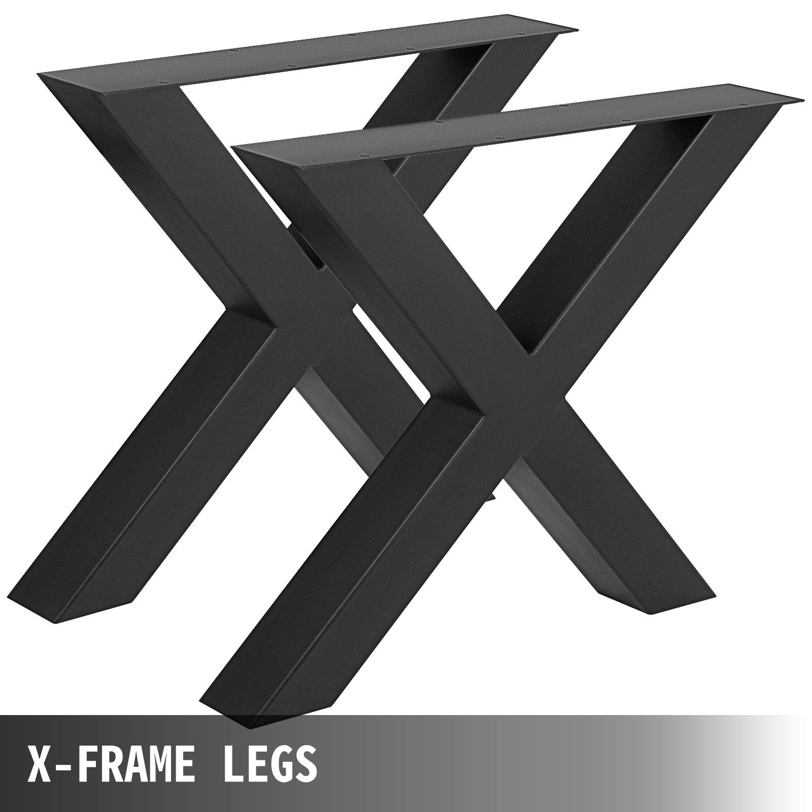 VEVOR Set of 2 Heavy Duty Steel Table Legs - 28