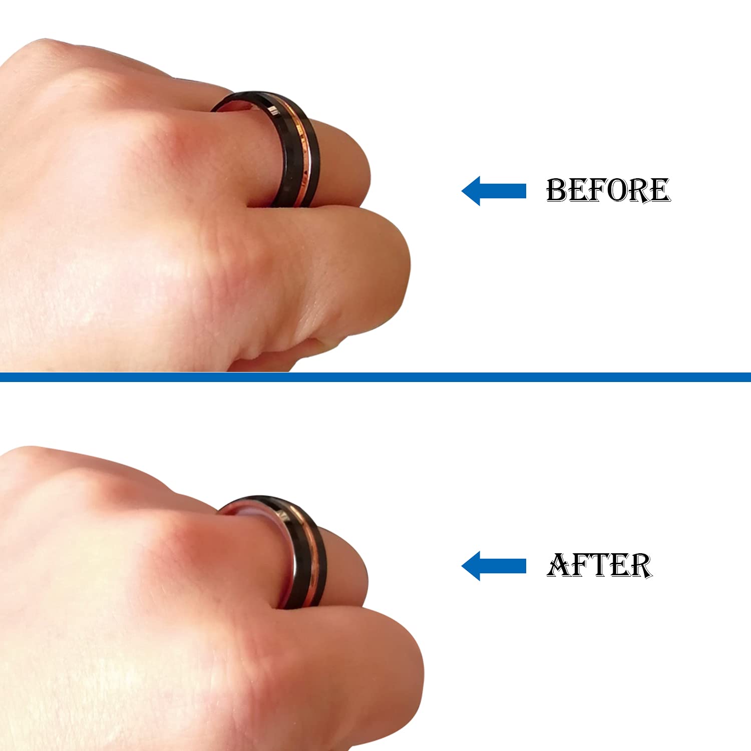 Silicone Ring Size Adjuster for Loose Rings - 57 PCs Invisible Wedding Band Reducer for Men & Women - Perfect for Wide Rings & Comfort Fit