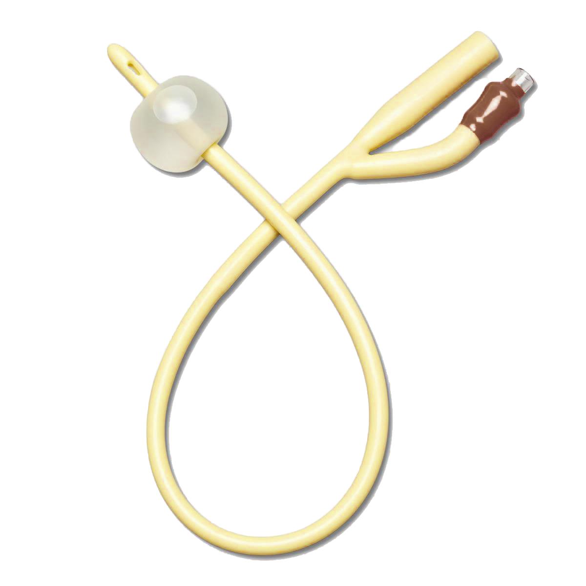 8FR Silicone Elastomer Coated Latex Foley Catheter with 3ml Balloon - Case of 12 | Medical Urinary Catheter for Hospital, Home & Nursing Care Use